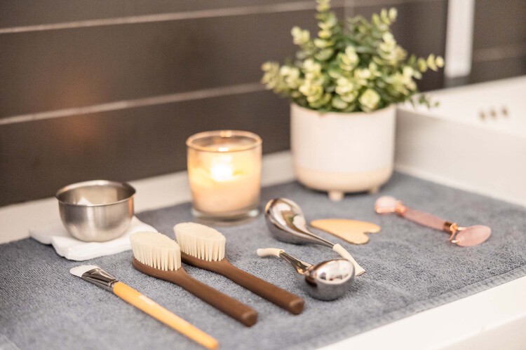 Facial tools on a table
