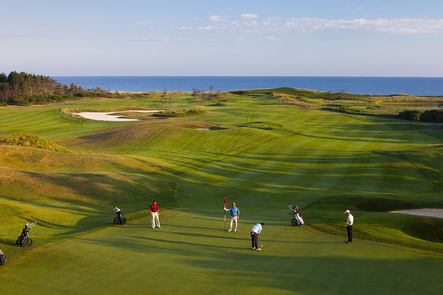 Golf players on a course